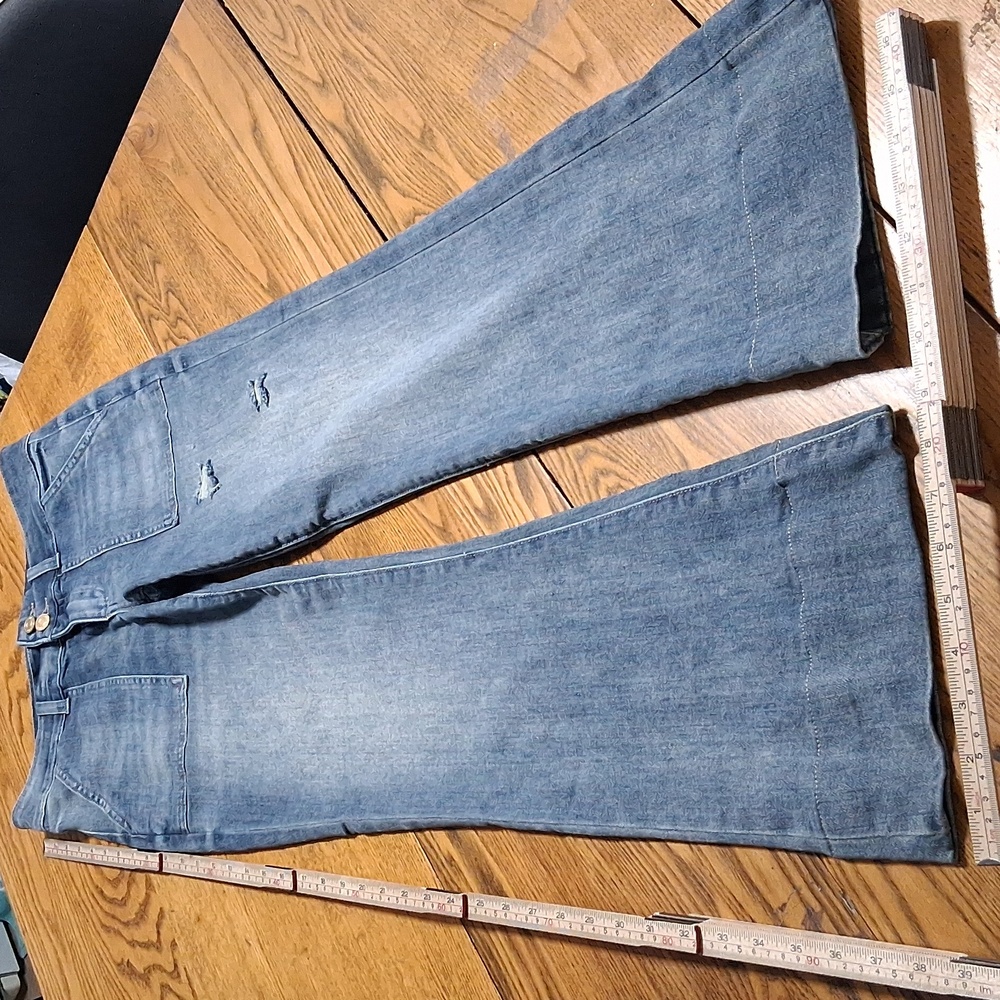 KUT FROM THE KLOTH Jeans Womens 4 BLUE ANA FLARE FLARED Pants Preowned Boot Cut